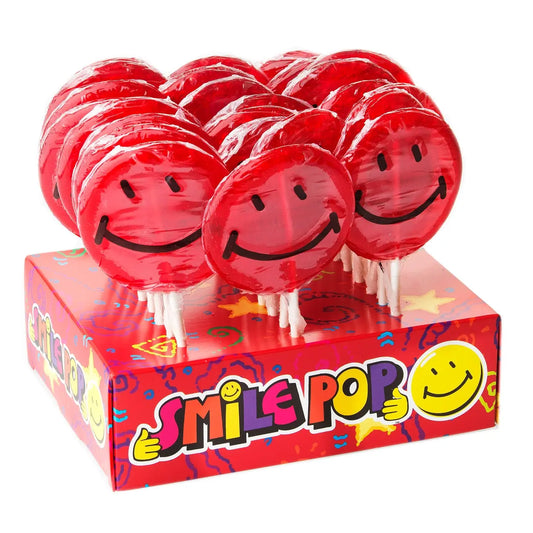 SMILE POP DISPLAY RED 24CT