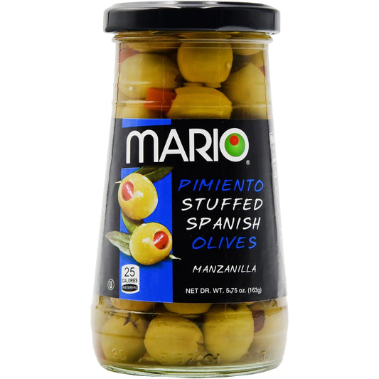 MARIO STUFFED GRN OLIVES 5.75 OZ