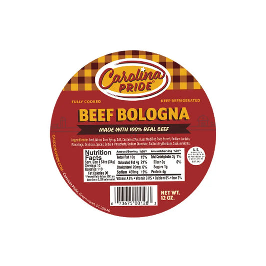 CAROLINA PRIDE BEEF BOLOGNA 6CT