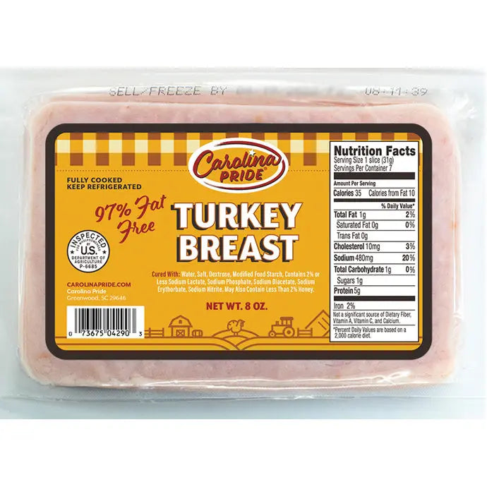 CAROLINA PRIDE TURKEY BREAST 6CT
