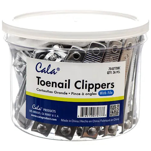 NAIL CLIPPER TOE JAR 36CT