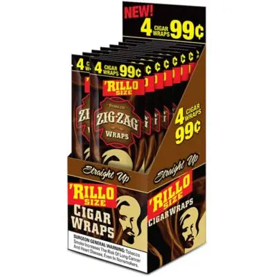 ZIG ZAG RILLOS 4PK STRAIGHT UP 15CT