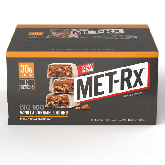 METRX BIG 100 VANILLA CARAMEL CHURRO 9CT