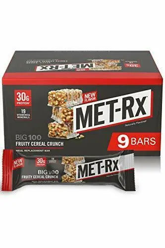 METRX BIG 100 FRUITY CEREAL CRUNCH 9CT