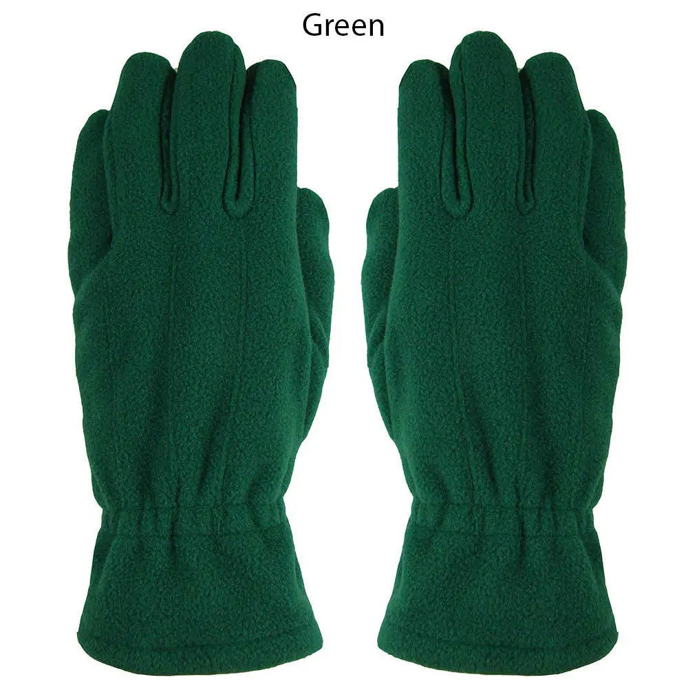 GLOVES PREMIUM FLEECE GREEN 12CT