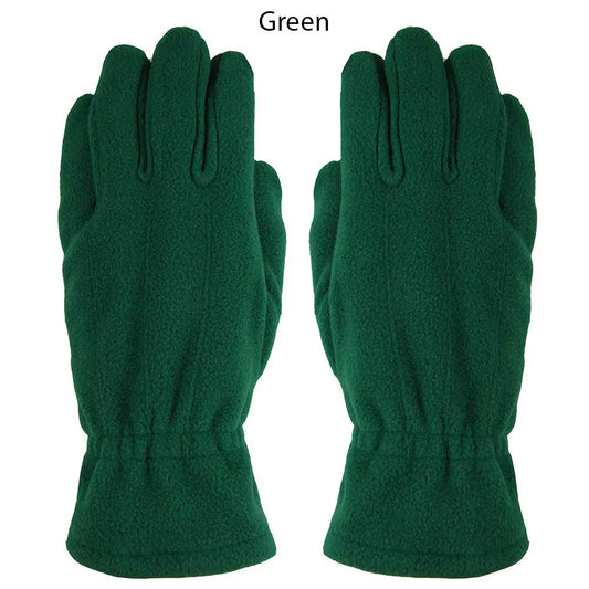 GLOVES PREMIUM FLEECE GREEN 12CT