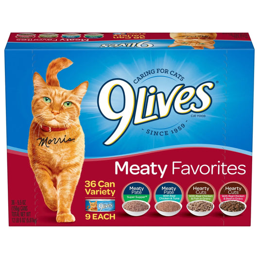 9 LIVES CANS ASSRT 5.5 OZ