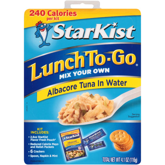 STARKIST TUNA ALBACORE LUNCH KIT 4.5 OZ