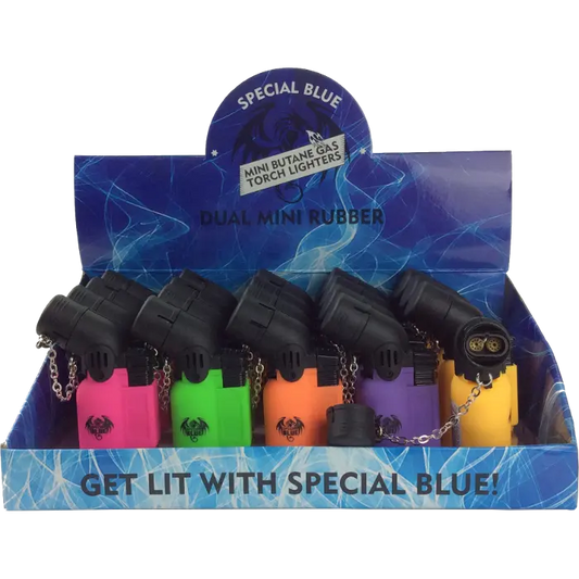 SPECIAL BLUE RUBBER MINI TORCH 20CT