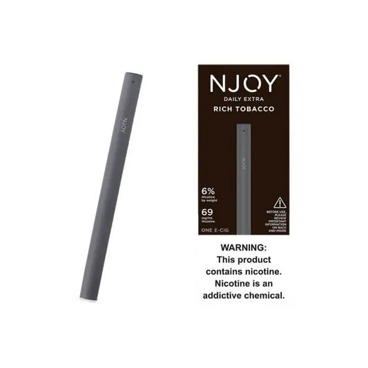 NJOY E-CIG RICH TOBACCO 6% 5CT (FINAL SALE)