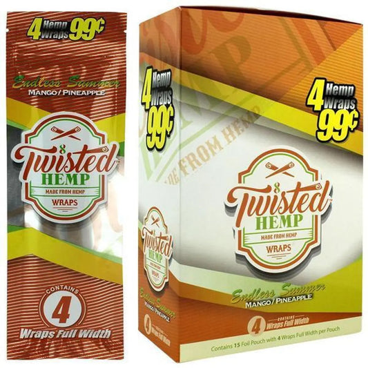 TWISTED HEMP WRAPS 4/99C ENDLESS SUMMER 15CT