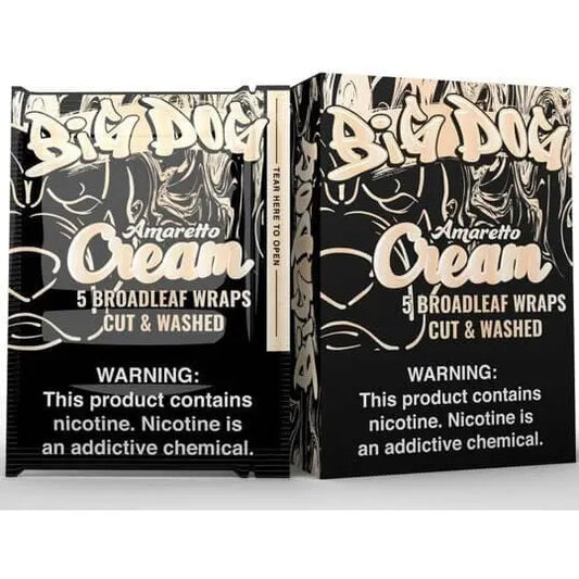 BIG DOG BROADLEAF WRAPS AMARETTO CREAM 8CT