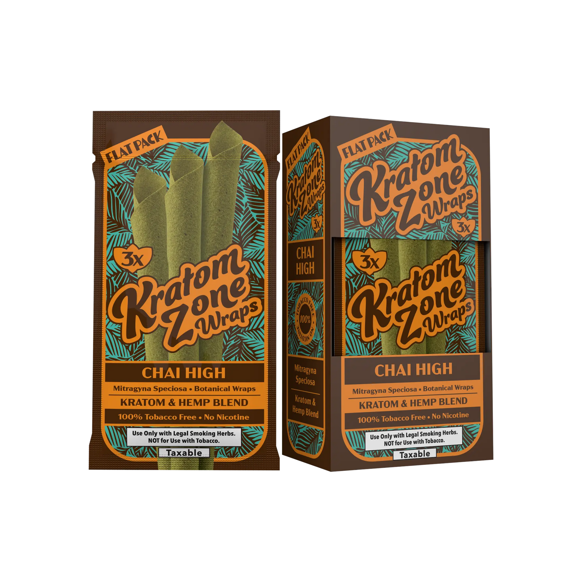 KRATOM WRAPS CHAI HIGH 15/3PK
