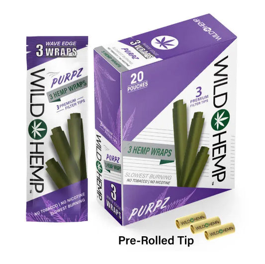 WILD HEMP WRAPS 4 FOR 99 PURPZ 80CT
