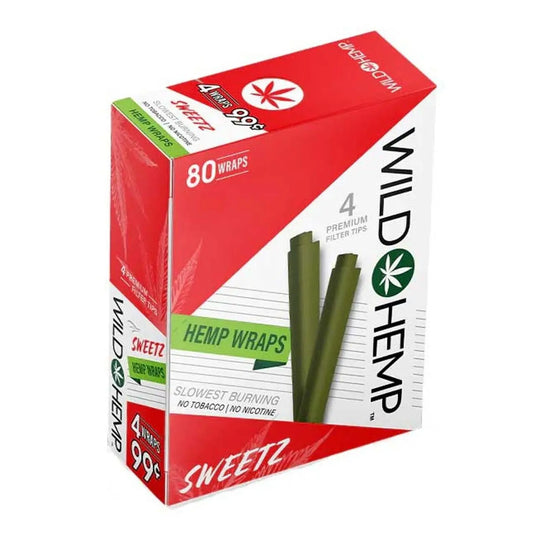 WILD HEMP WRAPS 4 FOR 99 SWEET 80CT