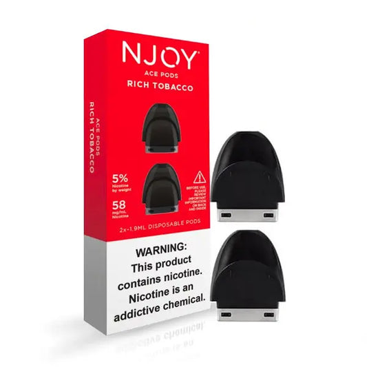 NJOY ACE PODS RICH TOBACCO 5% 2PK 5CT (FINAL SALE)