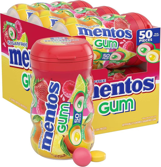 MENTOS GUM CUP TROPICAL 6CT