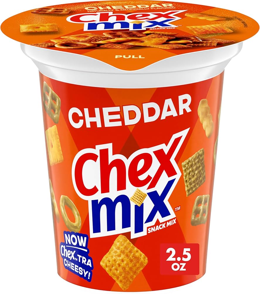 CHEX MIX CUP CHEDDAR 8/2.5 OZ