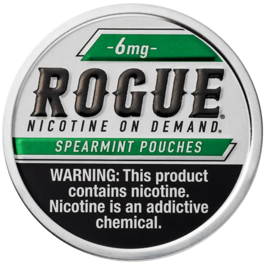 ROGUE NICOTINE SPEARMINT POUCHES 6MG 5CT