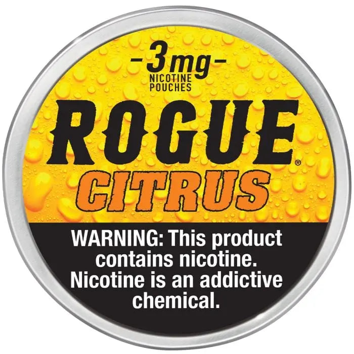 ROGUE NICOTINE CITRUS POUCHES 3MG 5CT
