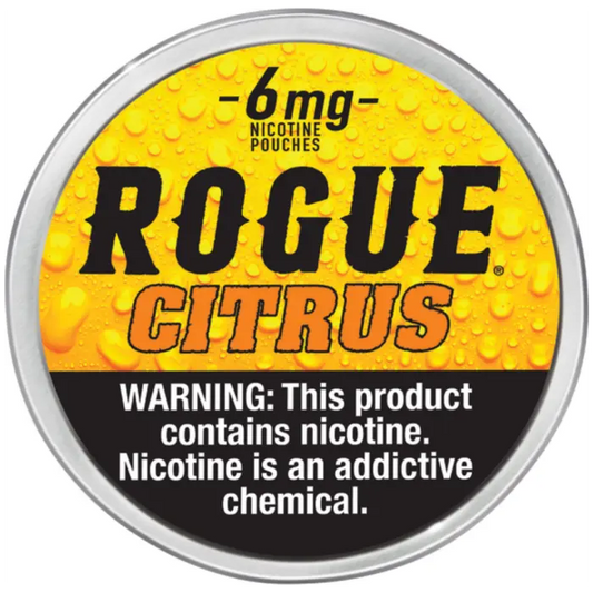 ROGUE NICOTINE CITRUS POUCHES 6MG 5CT