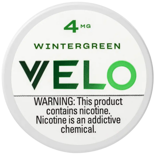VELO WINTERGREEN 4MG NICOTINE POUCHES 5CT