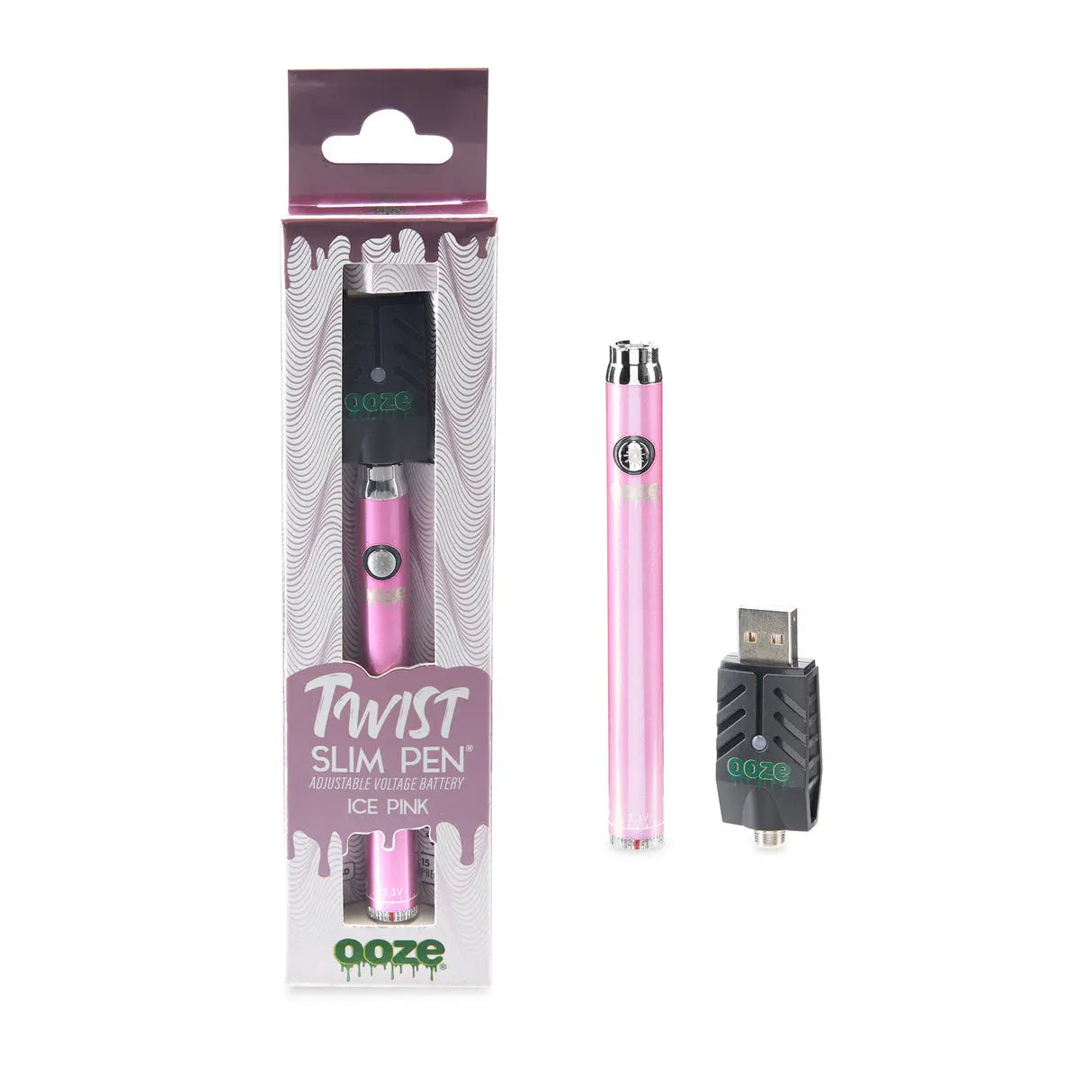 OOZE SLIM ICE PINK PEN TWIST BATTERY