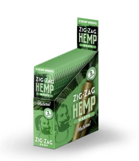 ZIG ZAG HEMP WRAP NATURAL 25CT 2FOR99