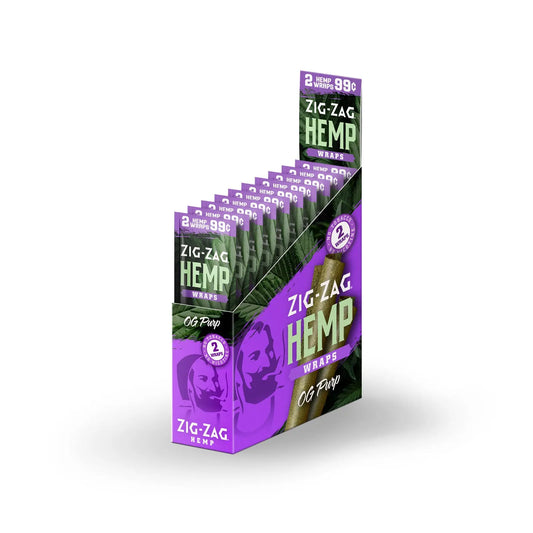 ZIG ZAG HEMP WRAP OG PURP 25CT 2FOR99