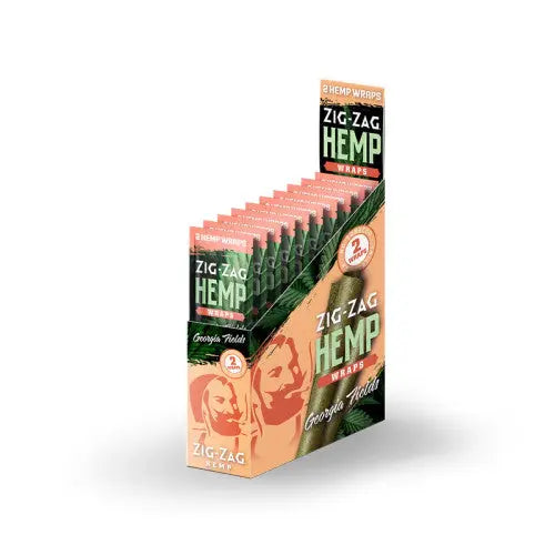 ZIG ZAG HEMP WRAP GEORGIA FIELDS 25CT 2FOR99