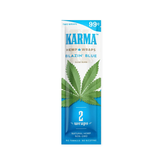 KARMA 4/99C HEMP WRAPS BLAZIN' BLUE
