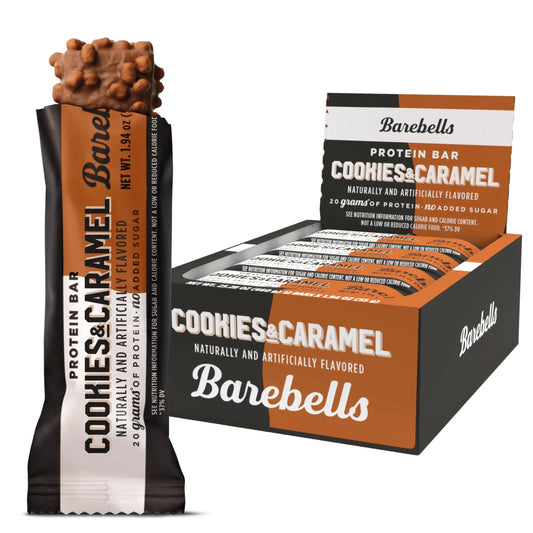BAREBELLS PROTEIN BAR COOKIES N CARAMEL 12CT