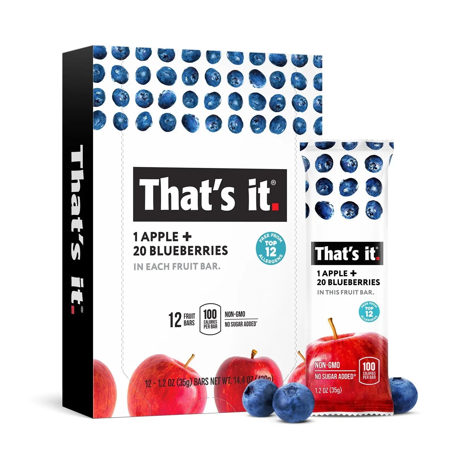 THAT'S IT BAR APPLE + BLUEBERRY