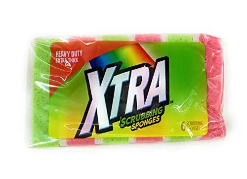 XTRA SCRUBBING SPONGES U 6/6CT