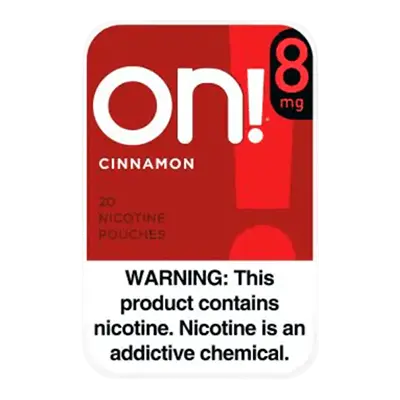 ON! CINNAMON 8MG NICOTINE POUCHES 5CT