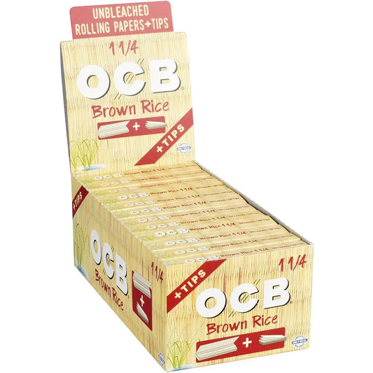 OCB BROWN RICE PAPER 1.25 24CT