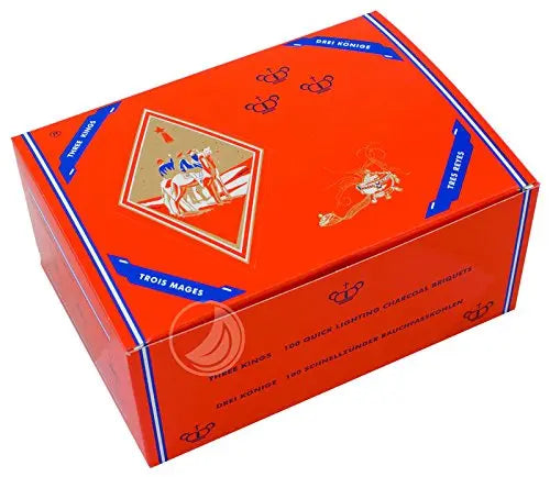 HOOKAH 3 KINGS CHARCOAL LARGE 10CT