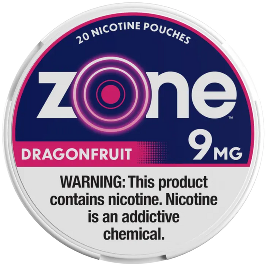 ZONE 9MG DRAGNFRUIT NICOTINE POUCHES 5CT
