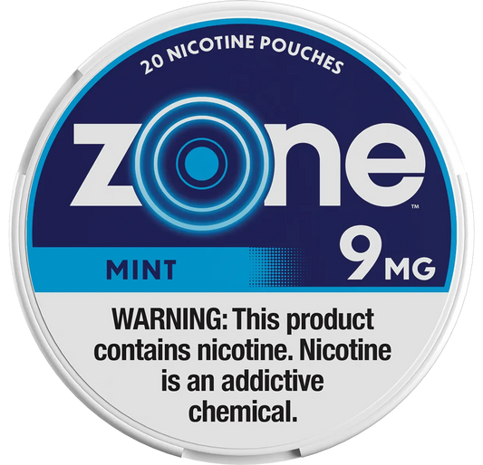 ZONE 9MG MINT NICOTINE POUCHES 5CT