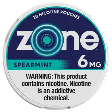 ZONE 6MG SPEARMINT NICOTINE POUCHES 5CT