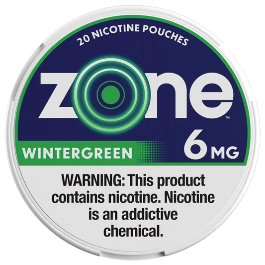 ZONE 6MG WNTRGREEN NICOTINE POUCHES 5CT