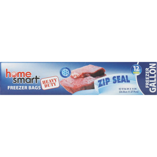 HOME SMART FREEZER BAG GALLON 12CT