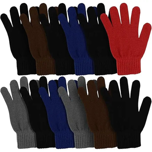 GLOVES TOUCH BLACK 12 CT (U)
