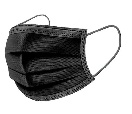 FACE MASK BLACK SURGICAL 50CT (FINAL SALE)