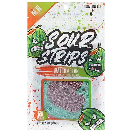 SOUR STRIPS WATERMELON 12CT  