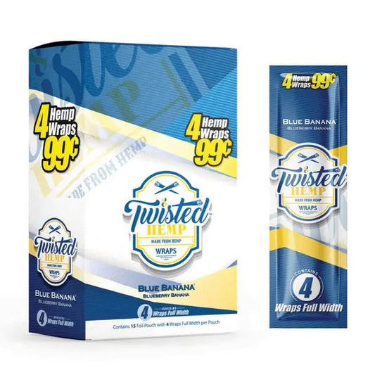 TWISTED HEMP WRAP 4/99C BLUE BANANA