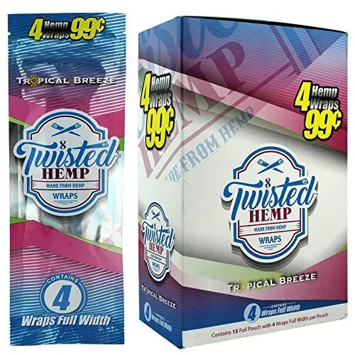 TWISTED HEMP WRAPS 4/99C TROP BREEZE 15CT