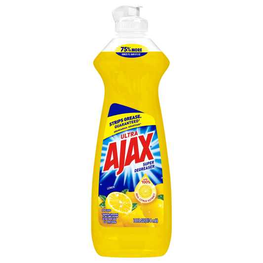 AJAX DISH LIQ. LEMON 10/14 OZ - Chase Cash & Carry