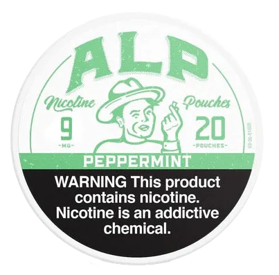 ALP 9MG PEPPERMINT NICOTINE POUCHES 5CT