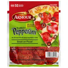 ARMOUR TURKEY PEPPERONI 4OZ 6CT